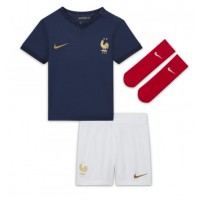 Frankrike Olivier Giroud #9 Hemmadräkt Barn VM 2022 Kortärmad (+ Korta byxor)